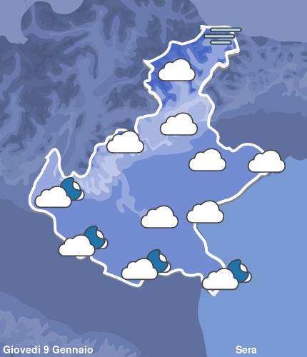 Previsioni Meteo Veneto Sera