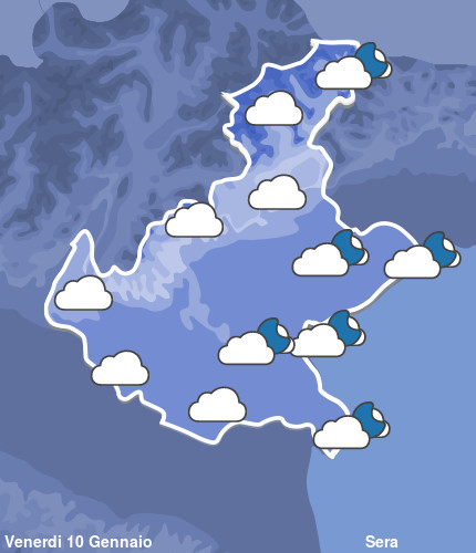 Previsioni Meteo Veneto Sera